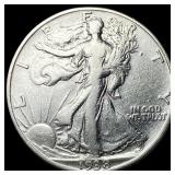 1938-D Silver Walking Liberty Half Dollar CLOSELY
