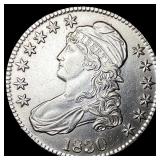 1830 Capped Bust Half Dollar GEM BU