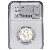 1927-D Standing Liberty Quarter NGC MS63