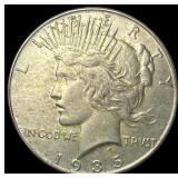 1935 Silver Peace Dollar CHOICE AU