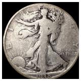 1938-D Silver Walking Liberty Half Dollar LIGHTLY