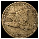 1858 Copper-Nickel Flying Eagle Cent NICELY CIRCUL