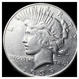 1935 Silver Peace Dollar CLOSELY UNCIRCULATED