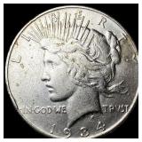 1934-D Silver Peace Dollar CLOSELY UNCIRCULATED