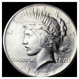 1921 Silver Peace Dollar GEM BU