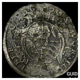 1732 Germany Silver 5 Kreuzer NEARLY UNCIRCULATED