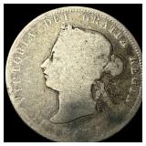 1872 Canada Silver 25 Cents - Victoria NEARLY UNCI