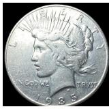 1935 Silver Peace Dollar ABOUT UNCIRCULATED