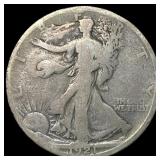 1921-S Silver Walking Liberty Half Dollar NICELY C