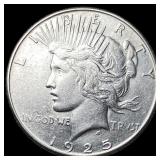 1925-S Silver Peace Dollar CHOICE AU