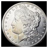 1887-S Silver Morgan Dollar CHOICE AU