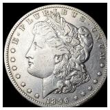 1896-O Silver Morgan Dollar NEARLY UNCIRCULATED