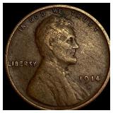 1914-D Lincoln Wheat Cent NEARLY UNCIRCULATED