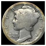1916 Mercury Dime NICELY CIRCULATED