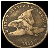 1858 Copper-Nickel Flying Eagle Cent HIGH GRADE
