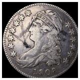 1808 Capped Bust Half Dollar ABOUT UNCIRCULATED