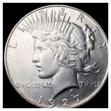 1927-D Silver Peace Dollar CLOSELY UNCIRCULATED