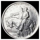 1925 Silver Stone Mountain Half Dollar UNCIRCULATE