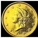 1853 Gold $1 Type 1 Liberty Head CHOICE AU