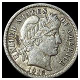 1916 Barber Dime NEARLY UNCIRCULATED