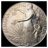 1915-S Silver Panama-Pacific Half Dollar UNCIRCULA