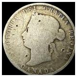 1874 Canada Silver 25 Cents - Victoria NEARLY UNCI