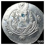 Tabaristan 780-796 AD Silver Hemidrachm UNCIRCULA