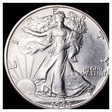 1945-S Silver Walking Liberty Half Dollar CLOSELY