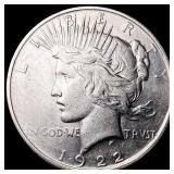1922 Silver Peace Dollar CLOSELY UNCIRCULATED