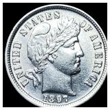 1897 Barber Dime UNCIRCULATED