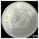 1948 Mexico Silver 5 Pesos UNCIRCULATED