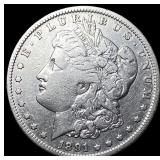 1891-O Silver Morgan Dollar LIGHTLY CIRCULATED