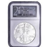 2000 Silver Eagle NGC MS68