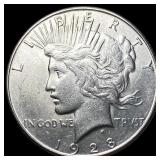 1928 Silver Peace Dollar CLOSELY UNCIRCULATED