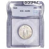 1929 Standing Liberty Quarter ICG AU50