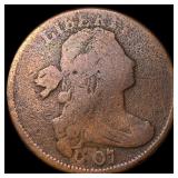 1801 Draped Bust Large Cent LIGHTLY CIRCULATED