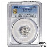 1822-B Hanover Silver 4 Pfennig PCGS AU58