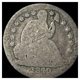 1840-O Silver Seated Liberty Dime NICELY CIRCULATE