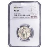 1929-D Standing Liberty Quarter NGC MS64