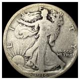 1916 Walking Liberty Half Dollar LIGHTLY CIRCULATE