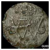 1721 German States Prussia Schilling NEARLY UNCIRC