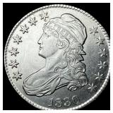 1830 Capped Bust Half Dollar CLOSELY UNCIRCULATED
