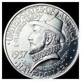 1937 Silver Half Dollar Roanoke Commemorative UNCI