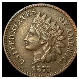 1875 Indian Head Cent NEARLY UNCIRCULATED