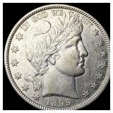 1899 Silver Half Dollar (Barber) CHOICE BU