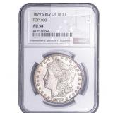 1879-S Morgan Silver Dollar NGC AU58 Rev of 78