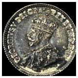 1917 Canada Silver 5 Cents - George V NEARLY UNCIR
