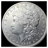 1896-O Silver Morgan Dollar ABOUT UNCIRCULATED