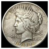 1921 Silver Peace Dollar NEARLY UNCIRCULATED