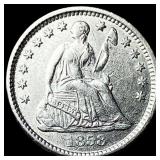 1858-O Silver Half Dime CLOSELY UNCIRCULATED